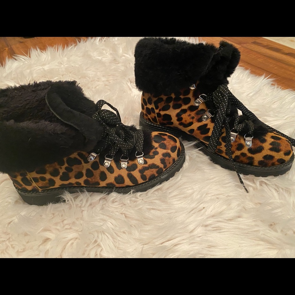 J Crew Leopard Nordic Boot